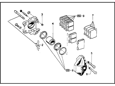 1974 BMW 3.0CS Brake Caliper - 34211119211