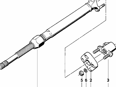 BMW 735iL Steering Shaft - 32311161582