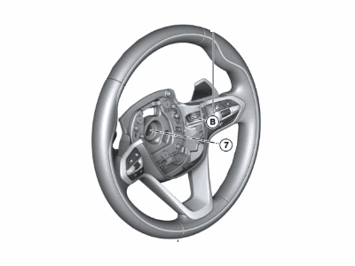 BMW 32306858707 Sport Steering Wheel, Leather