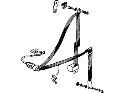 1970 BMW 1602 Seat Belt - 72111830695