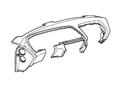 BMW 51458169092 Trim Panel Dashboard