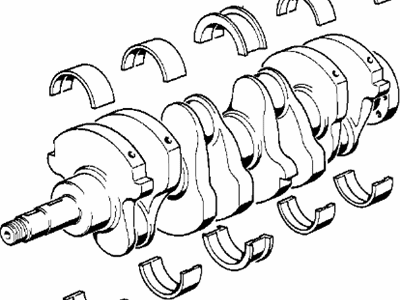 BMW 11211271874 Crankshaft With Bearing Shells