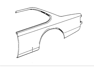 BMW 41001961675 Left Rear Side Panel