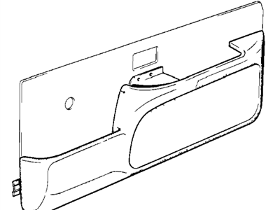 BMW 51411905443 Door Lower Trim Panel Front Left