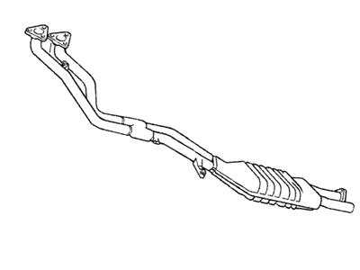 1985 BMW 528e Exhaust Pipe - 11761716749