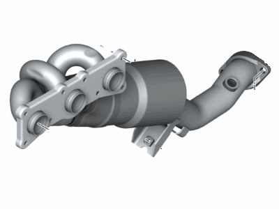 BMW 18407563738 Exchange. Exhaust Manifold With Catalyst