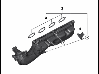 2012 BMW 650i Intake Manifold - 11617555666