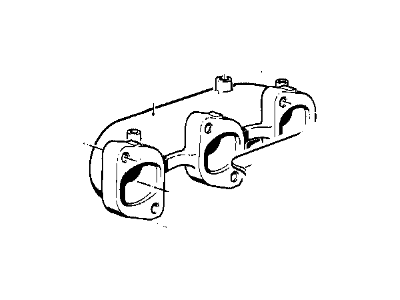 BMW 2800CS Exhaust Manifold - 11621250601