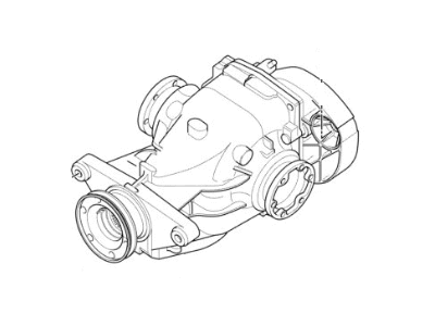 BMW 33107510656 Rear Axle Differential Carrier