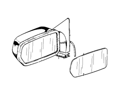 BMW 51161925713 Electric.Exterior Heatable Mirror Left