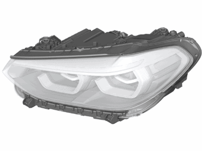 BMW X3 Headlight - 63117466116