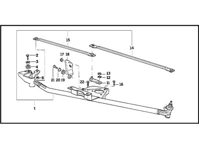 1993 BMW 325is Wiper Pivot - 61618215988