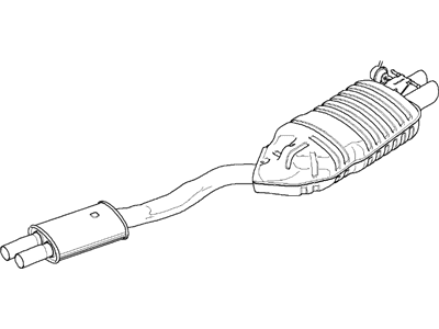 2008 BMW X3 Exhaust Pipe - 18303428038