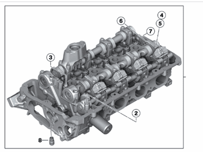 BMW X6 M Cylinder Head - 11121559900