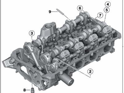 2017 BMW X6 M Cylinder Head - 11122118178