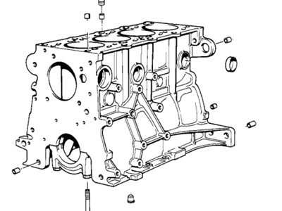 BMW 11111247174 Engine Block With Piston