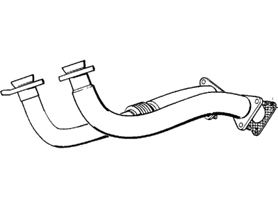 1993 BMW 850Ci Exhaust Pipe - 18311716361