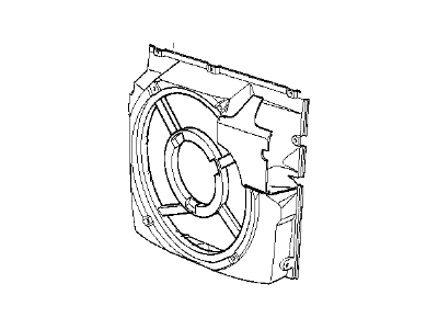 BMW 328i Fan Shroud - 64548370967