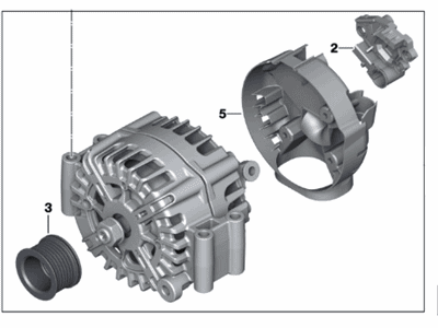 BMW 650i Gran Coupe Alternator - 12317616126