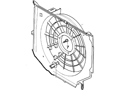 BMW 325i Fan Shroud - 17117507604