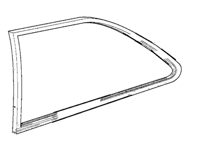 BMW 51361840903 Window Sealing Rear Left