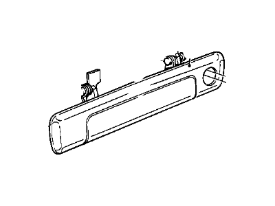 1981 BMW 733i Door Handle - 51211847588