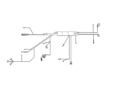 BMW 12511432321 Engine Wiring Harness Dme+Asc