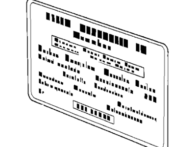 BMW 64531372716 Label "Air Condition"