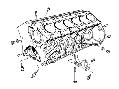 BMW 11119070816 Engine Block With Piston