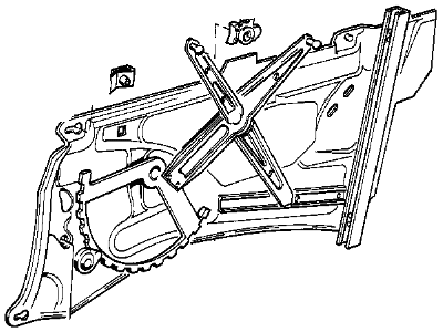 BMW 51348147531 Rear Left Window Regulator