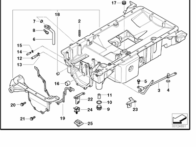 2003 BMW Alpina V8 Roadster Oil Pan - 11138025815