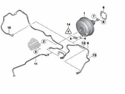 BMW Brake Booster - 34336792956