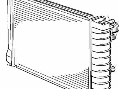 BMW 325is Radiator - 17111712484