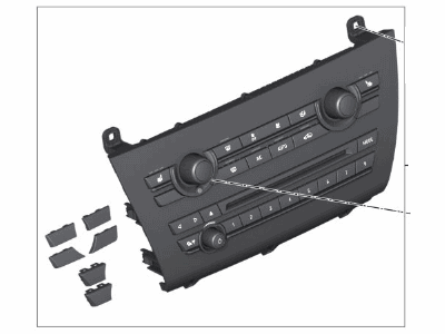 BMW 64119332155 Repair Kit, Radio And A/C Control Panel