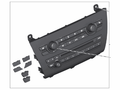 BMW 64119388807 Repair Kit, Radio And A/C Control Panel