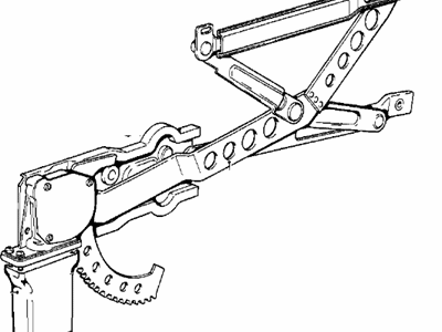 1978 BMW 633CSi Window Regulator - 51331921506