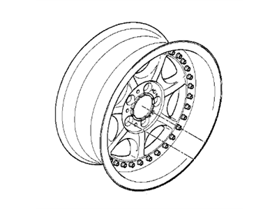 BMW 36111182482 Two-Piece Light Alloy Rim