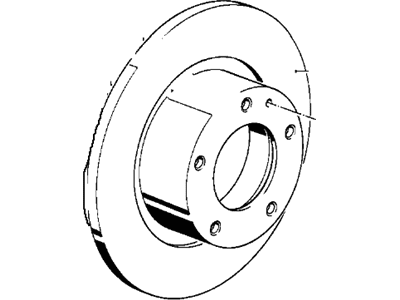 34111165263 BMW Ventilated Brake Disc Illustration 1 of 1