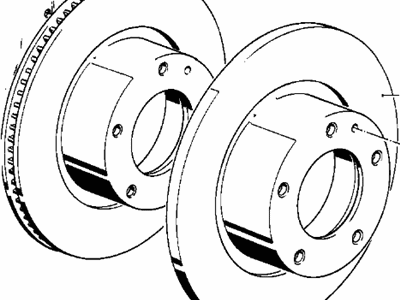 BMW 735i Brake Disc - 34116756090