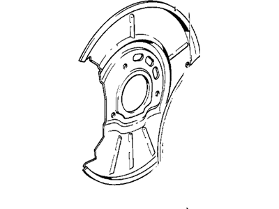 1984 BMW 325e Brake Backing Plate - 34111154241