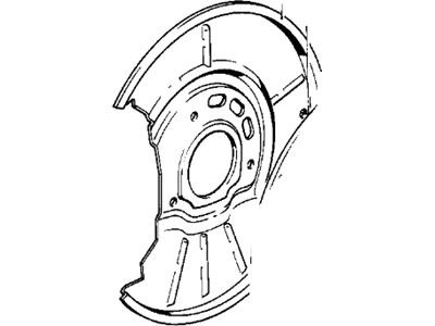 1988 BMW 325ix Brake Backing Plate - 34111701139