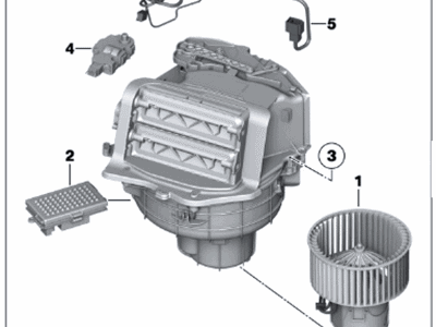 2010 BMW 535i GT Blower Motor - 64119243950