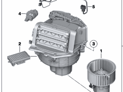 2013 BMW M5 Blower Motor - 64119248171