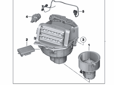 2013 BMW M5 Blower Motor - 64119204485