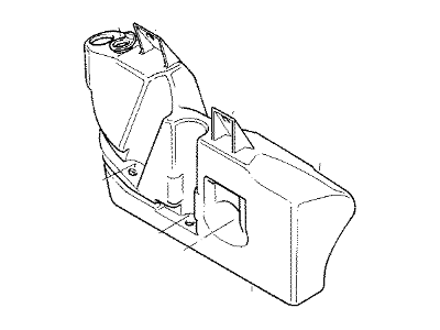 BMW 740iL Washer Reservoir - 61678352897