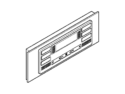 BMW 64118375810 Front Plate, Contr. Auto Air Conditioner