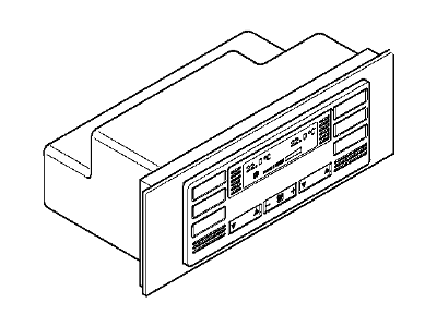 BMW 64118380502 Automatic Air Conditioning Control, Rear