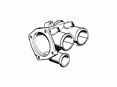 BMW 3.0Si Thermostat Housing - 11531710959