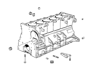 BMW 11111432350 Engine Block With Piston