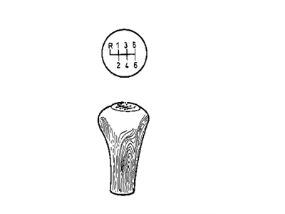 BMW 25112276734 Shifting Knob, Wood Vogelaugenahorn